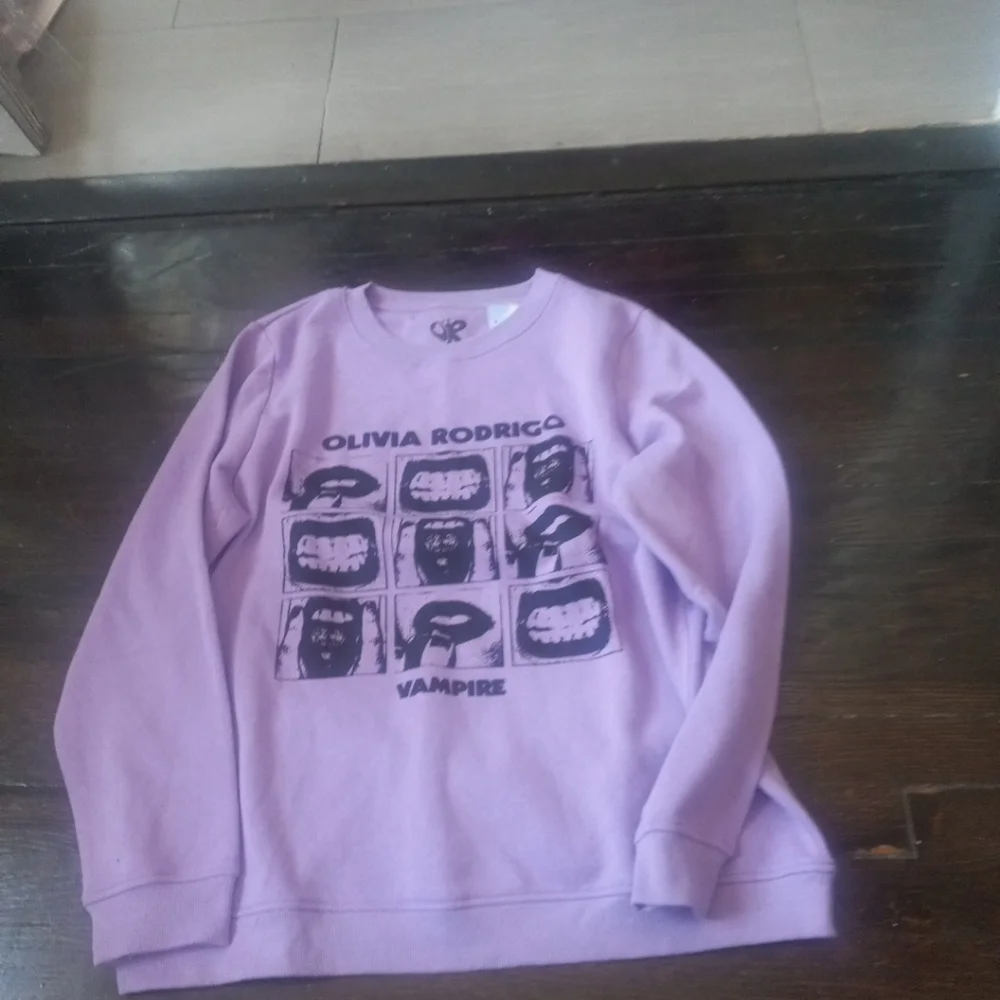 Olivia Rodrigo Mens Vampire Sweatshirt Size XXL Color Lavender Cozy Comfort...